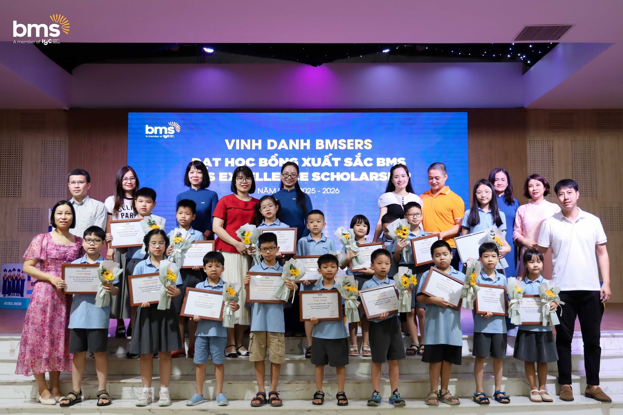 Trường Tiểu học Ban Mai trao tặng học bổng “BMS Excellence Scholarship” năm học 2025 - 2026