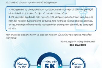 THÔNG BÁO:V/V NGHỈ HÈ SỚM TỪ 15/5