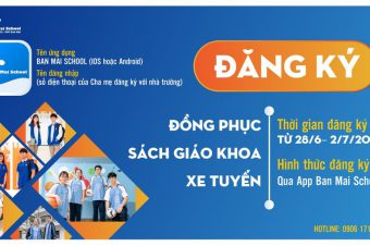 Đăng ký đồng phục SGK, xe tuyến năm học 2021 - 2022 qua app BMS