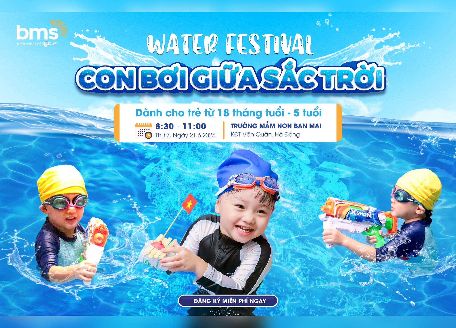 Ngày hội trải nghiệm: Water Festival - Con bơi giữa sắc trời
