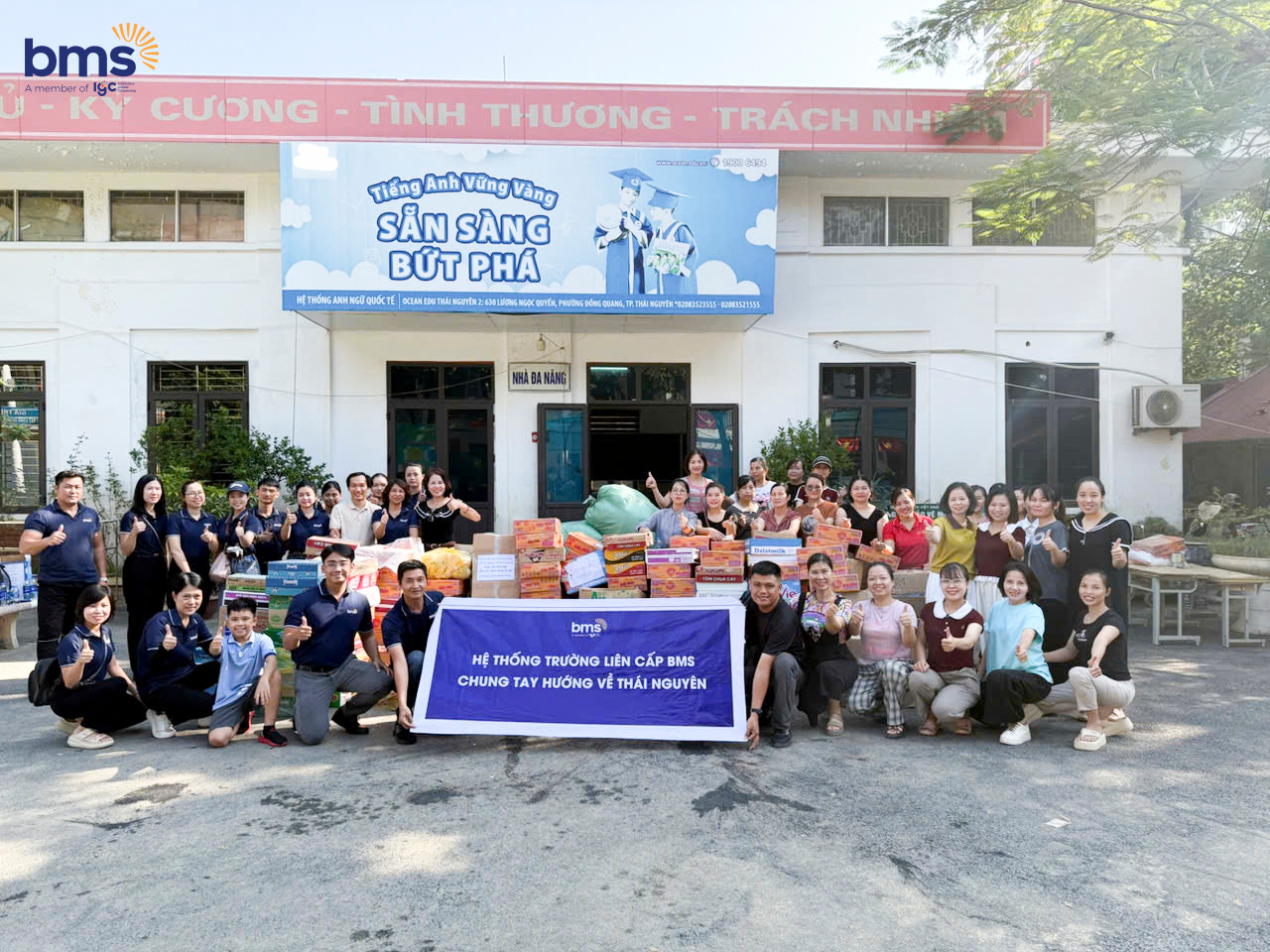 BMS chung tay hướng về Thái Nguyên:  Lan tỏa yêu thương sau bão Bualoi