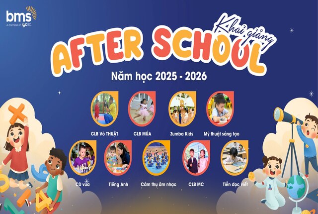 AFTER SCHOOL - SÂN CHƠI SAU GIỜ HỌC ĐẦY ĐAM MÊ, NĂNG LƯỢNG VÀ TRÍ TƯỞNG TƯỢNG